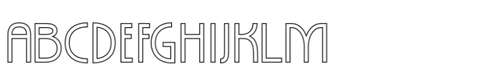 Acelina Outline Font UPPERCASE