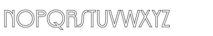 Acelina Outline Font UPPERCASE