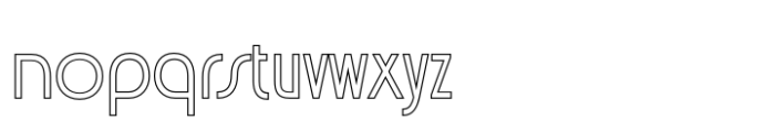 Acelina Outline Font LOWERCASE
