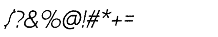 Acelina Rough Italic Font OTHER CHARS