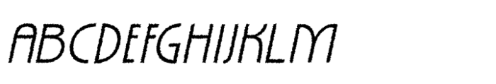 Acelina Rough Italic Font UPPERCASE
