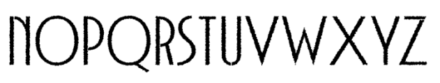 Acello Rough Regular Font UPPERCASE