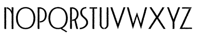 Acello Rough Font UPPERCASE
