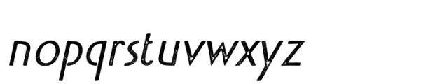 Acello Stamp Italic Font LOWERCASE