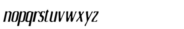 Acelon Blur Italic Font LOWERCASE