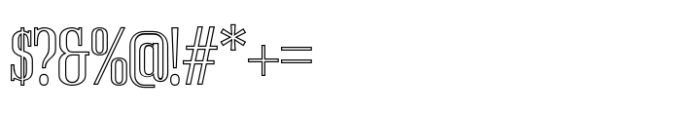 Acelon Outline Font OTHER CHARS
