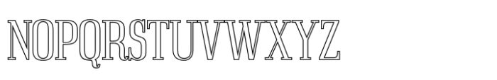 Acelon Outline Font UPPERCASE