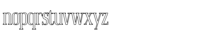 Acelon Outline Font LOWERCASE