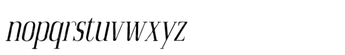 Acelon Stamp Italic Font LOWERCASE