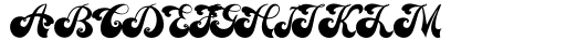 Achandria Regular Font UPPERCASE