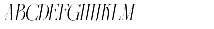 Acher Italic Font UPPERCASE