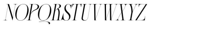 Acher Italic Font UPPERCASE