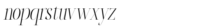 Acher Italic Font LOWERCASE