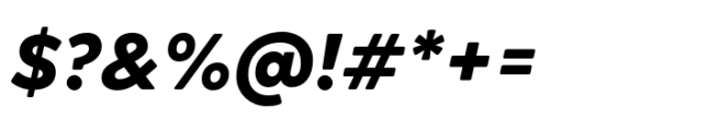 Acherus Grotesque Black Italic Font OTHER CHARS