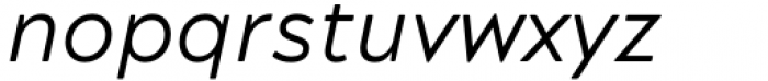Acherus Grotesque Book Italic Font LOWERCASE