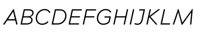 Acherus Grotesque Light Italic Font UPPERCASE