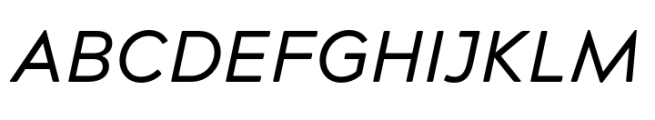 Acherus Grotesque Regular Italic Font UPPERCASE