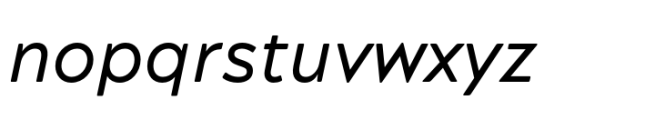 Acherus Grotesque Regular Italic Font LOWERCASE