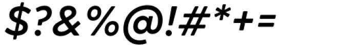 Acherus Grotesque Semibold Italic Font OTHER CHARS