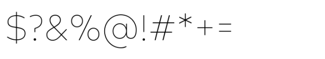Acherus Grotesque Thin Font OTHER CHARS