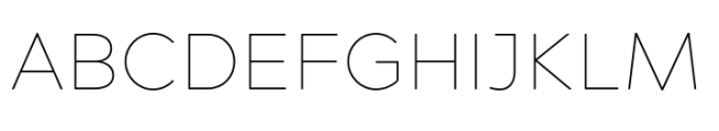 Acherus Grotesque Thin Font UPPERCASE