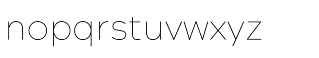 Acherus Grotesque Thin Font LOWERCASE