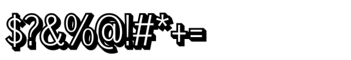 Achiello Extrude Right Font OTHER CHARS