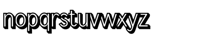 Achiello Extrude Right Font LOWERCASE