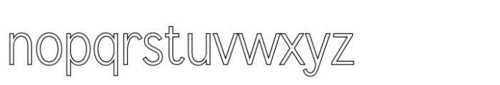 Achiello Outline Font LOWERCASE