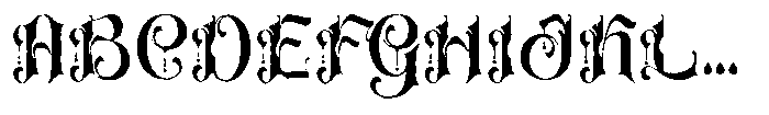 Achimeng Rough Font UPPERCASE