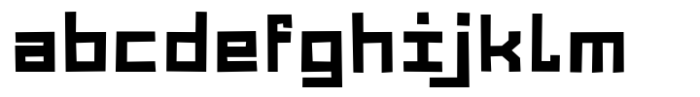 Acidsquare Std Regular Font LOWERCASE