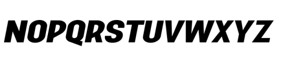 Aconit Ultra Bold Italic Font UPPERCASE