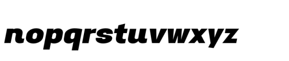 Aconit Ultra Bold Italic Font LOWERCASE