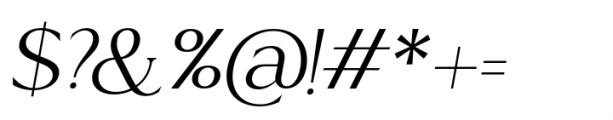 Acosta Light Italic Font OTHER CHARS