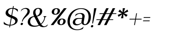 Acosta Medium Italic Font OTHER CHARS