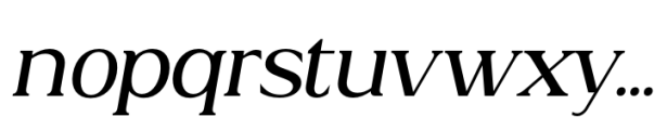 Acosta Medium Italic Font LOWERCASE