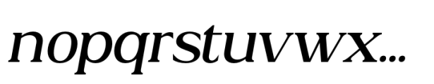 Acosta Semi Bold Italic Font LOWERCASE