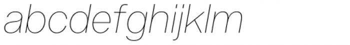 Acronym Thin Italic Font LOWERCASE