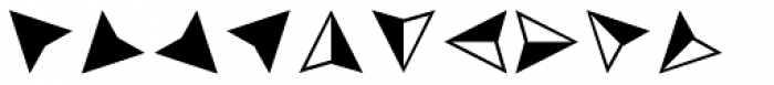 Acta Symbols Arrows Font LOWERCASE