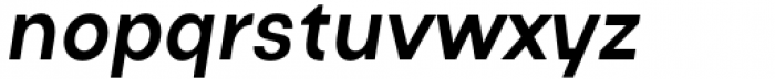 Actay Condensed Semi Bold Italic Font LOWERCASE