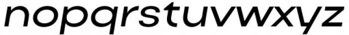 Actay Wide Medium Italic Font LOWERCASE