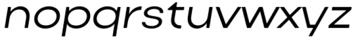 Actay Wide Regular Italic Font LOWERCASE