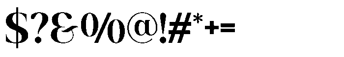 Acthirey Regular Font OTHER CHARS
