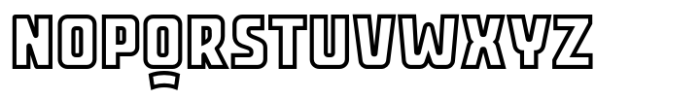 Activa Outline Font UPPERCASE