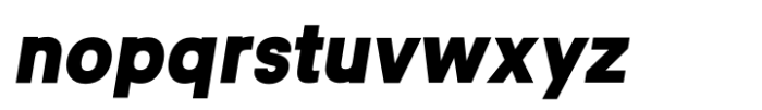 Active Uno Heavy Italic Font LOWERCASE