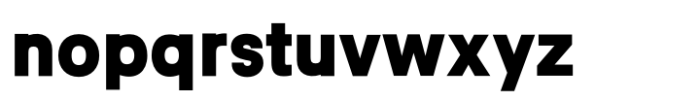 Active Uno Heavy Font LOWERCASE