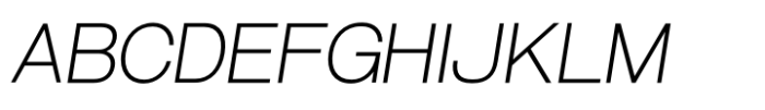 Active Uno Light Italic Font UPPERCASE