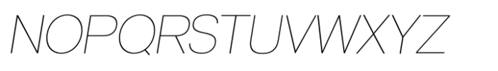 Active Uno Thin Italic Font UPPERCASE