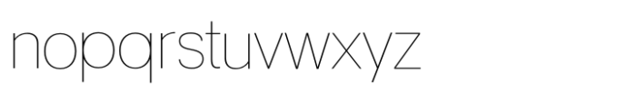 Active Uno Thin Font LOWERCASE