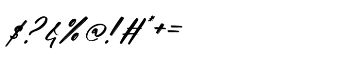 Actively Italic Font OTHER CHARS